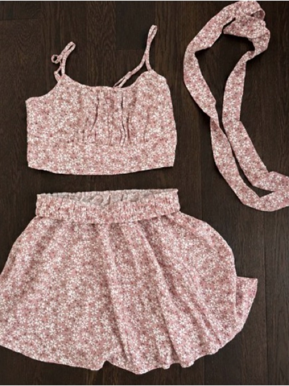 Pink Floral 3-Piece Set